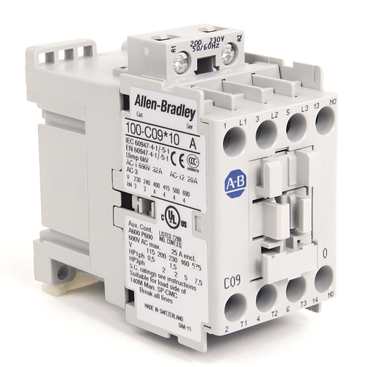 Allen-Bradley 100-C09KJ10 9 Amp IEC Contactor